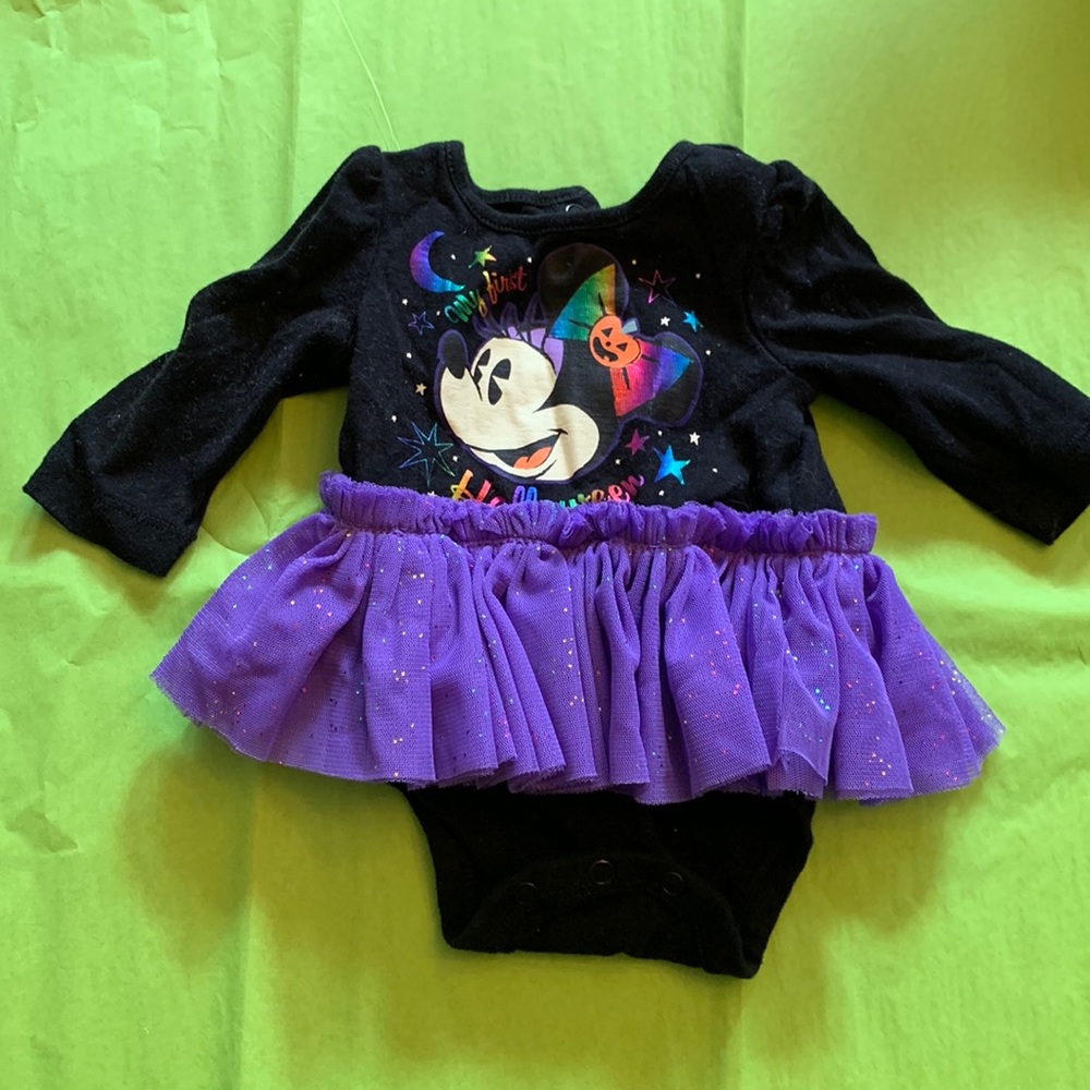 Disney Baby - My First Halloween Tutu Onesie - 0-3 months